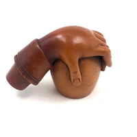 Stunning Antique Meerschaum Hand Holding Pipe Bowl