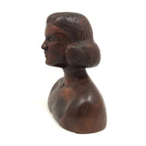 Marvelous Folk Art Carved Female Bust