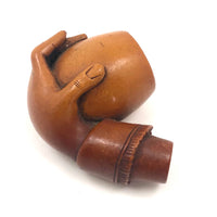 Stunning Antique Meerschaum Hand Holding Pipe Bowl