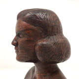 Marvelous Folk Art Carved Female Bust
