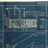 Eleven Good Box Traps - Original c. 1920s Wee-Sho-U Co. Detroit Blueprint