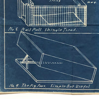 Eleven Good Box Traps - Original c. 1920s Wee-Sho-U Co. Detroit Blueprint