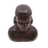 Marvelous Folk Art Carved Female Bust