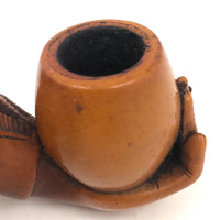 Stunning Antique Meerschaum Hand Holding Pipe Bowl