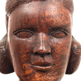 Marvelous Folk Art Carved Female Bust