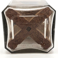 Carved Folk Art Yarn Winder in a Bottle Whimsy