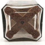 Carved Folk Art Yarn Winder in a Bottle Whimsy