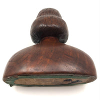 Marvelous Folk Art Carved Female Bust