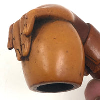 Stunning Antique Meerschaum Hand Holding Pipe Bowl