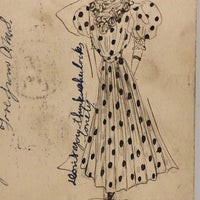 Her Face Would Stop a Clock, 1908 Hand-drawn Postcard