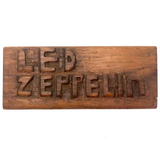 Led Zeppelin Hand-carved Wooden Sign!