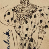 Her Face Would Stop a Clock, 1908 Hand-drawn Postcard
