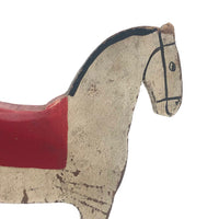 Sweet Old Small Painted Wooden Horse