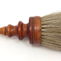 Antique Horsehair Brush with Turned Wood Handle