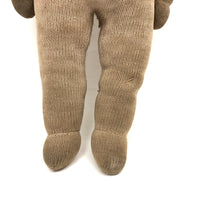 Wonderful Old Stocking Doll with Button Eyes, Darned Nose, and Bandage-Like Cap