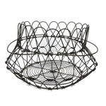 Great Old Extra Large Collapsible Wirework Egg Basket