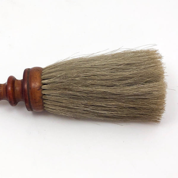 Antique Horse Hair Brush w/ Turned Wood Handle C.1880 11 - Ruby Lane