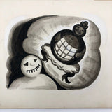 William Charles Palmer "Butternut Hill" Dreaming Snowman Painting