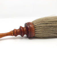 Antique Horsehair Brush with Turned Wood Handle