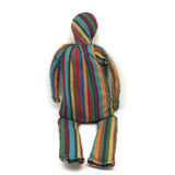 Super Folky Rainbow Striped Doll with Starry Eyes
