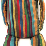 Super Folky Rainbow Striped Doll with Starry Eyes