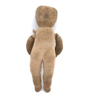 Wonderful Old Stocking Doll with Button Eyes, Darned Nose, and Bandage-Like Cap