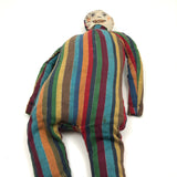 Super Folky Rainbow Striped Doll with Starry Eyes