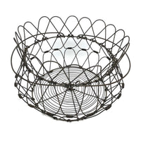 Great Old Extra Large Collapsible Wirework Egg Basket