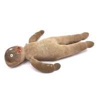 Wonderful Old Stocking Doll with Button Eyes, Darned Nose, and Bandage-Like Cap