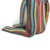 Super Folky Rainbow Striped Doll with Starry Eyes