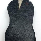 Naughty Old Carved Folk Art Man in Black Coat and Hat