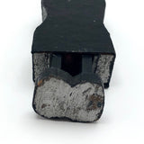 Naughty Old Carved Folk Art Man in Black Coat and Hat