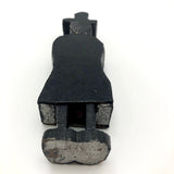 Naughty Old Carved Folk Art Man in Black Coat and Hat