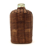 Civil War Era Wicker Covered Whiskey Flask