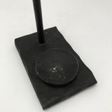 Welded Steel Sculpture of Running Man With Candle Holder