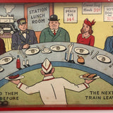 Colmor "Station Lunch Room" Dexterity Puzzle, c 1930s