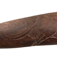 Mid-Century Australian Aboriginal Boomerang with Carved Kangaroos