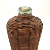 Civil War Era Wicker Covered Whiskey Flask