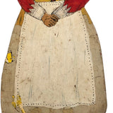 Dutch Woman Hand-painted Folk Art Wooden Doorstop