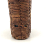Civil War Era Wicker Covered Whiskey Flask