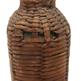 Civil War Era Wicker Covered Whiskey Flask