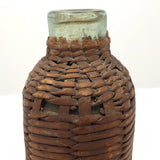 Civil War Era Wicker Covered Whiskey Flask