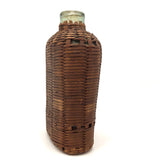 Civil War Era Wicker Covered Whiskey Flask