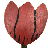 Very Tall Red Tulip Folk Art Doorstop
