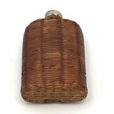 Civil War Era Wicker Covered Whiskey Flask
