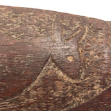 Mid-Century Australian Aboriginal Boomerang with Carved Kangaroos