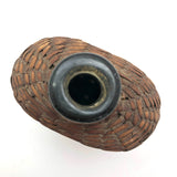 Civil War Era Wicker Covered Whiskey Flask