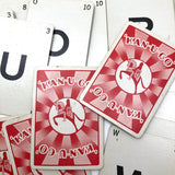 Two Kan-u-go Crossword Game Decks, c. 1930s, Complete with Instructions