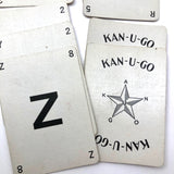 Two Kan-u-go Crossword Game Decks, c. 1930s, Complete with Instructions