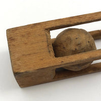 Nice Old Carved Single Ball in Cage Whimsy